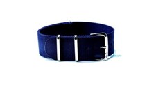 Cinturino per orologio tessuto cordura nato ansa 22mm blu scuro kanvas watch str