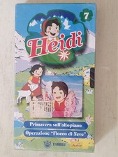 VHS USED HEIDI : PRIMAVERA SULL'ALTOPIANO, OPERAZIONE FIOCCO DI NEVE - FABBRI JR
