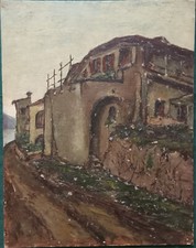 Dipinto ad olio 1934 casa