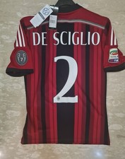 maglia  milan 2014 2015 adidas de sciglio 2 shirt jersey ac milan 2014 2015 new