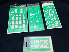 Maschere per disegno tecnico, 4 pezzi come da fotografie, nuovo