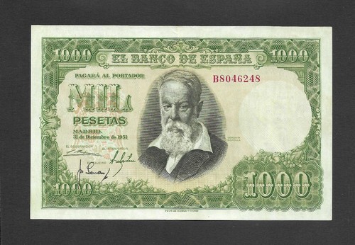 1000 pesetas 1951 serie - 1951,