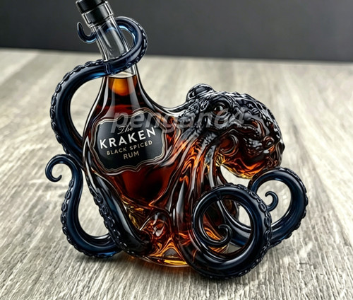 Bottiglia whisky kraken - bottiglia,