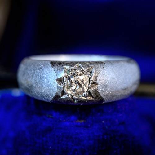 Raro anello solitario - solitario, vintage