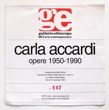 Carla Accardi Opere 1950-1990