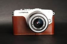 Borsa mezza fotocamera in vera