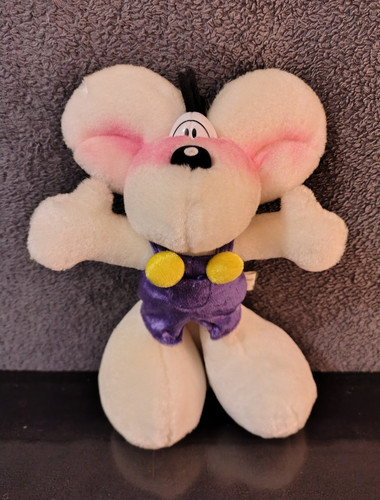 Peluche diddl blanc salopette - peluche,