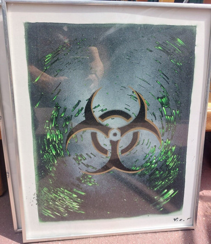 Virus street art graffiti - virus,