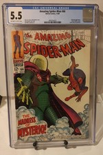 Amazing Spider-Man #66 CGC 5.5 OW-W Classic Mysterio cover