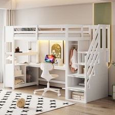 Letto a castello con scrivania