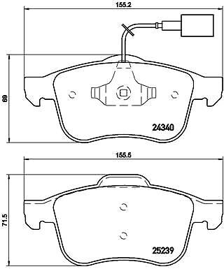 Brembo 132x kit pastiglie - p,