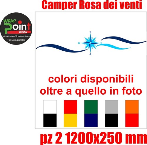 Adesivi camper rosa - rosa, venti