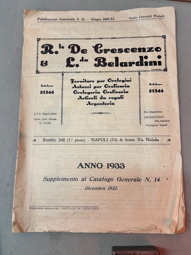 Catalogo 1933 crescenzo - catalogo,