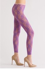Collant Gucci viola pizzo