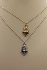 COLLANA CUORE SACRO IN ACCIAIO