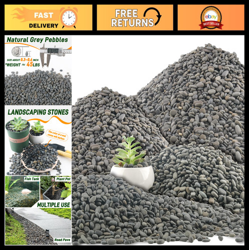 Natural river rocks - lb,