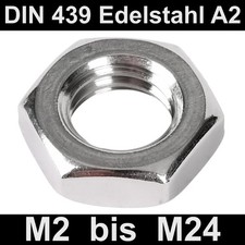 Dadi esagonali DIN 439 da M2 a