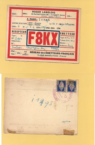 Gm620 qsl cartolina - qsl, francia