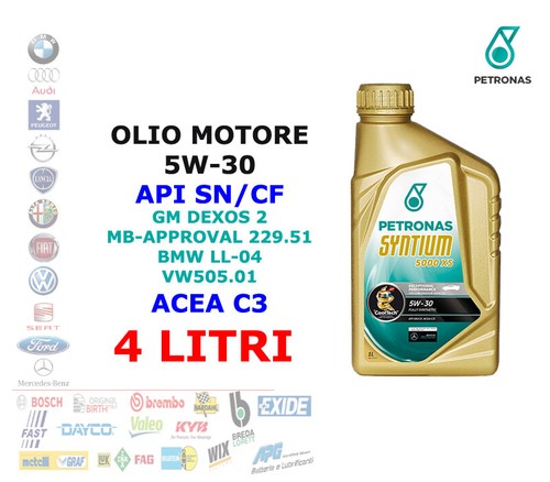 Olio motore 5w30 petronas - lt,