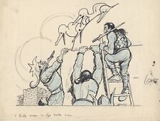 YAMBO - Illustrazione originale a china  (0009) - 1920 circa  edizioni Nerbini