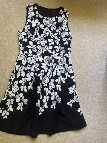 Abito talbots nero bianco - abito,