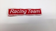 "RACING TEAM" CUCISIVO, PATCH, TOPPA RICAMATA, DIMENSIONI 2X9.5cm