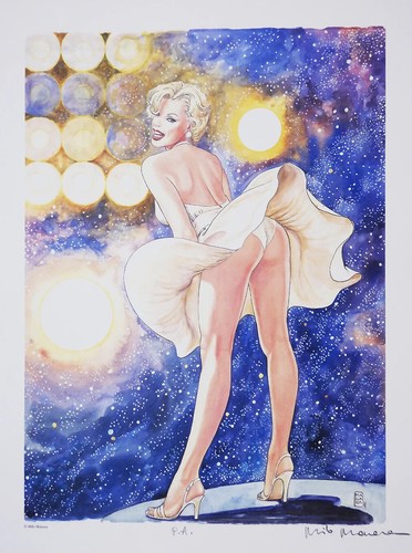 Manara stampa firmata marilyn - manara,