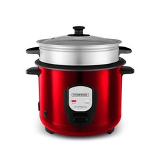 Cuociriso Rosso da 1,8L con Cestello a Vapore - Japan X Red di Kitchencook