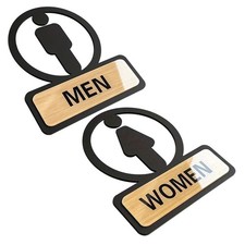 2 Pcs Cartello Toilette Da