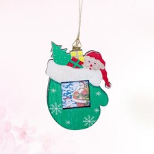  Unico album guanti natalizi da appendere cornice portafoto in legno pendente natale