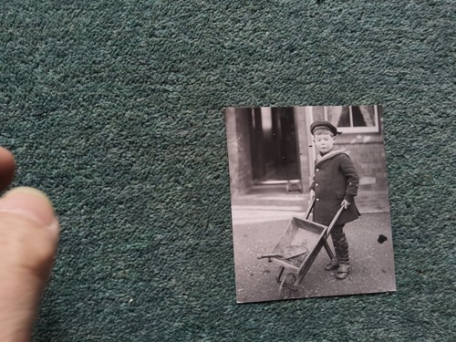 Vintage photograph boy with - vintage,