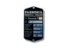 Pannonia 250 T Modelli Targa
