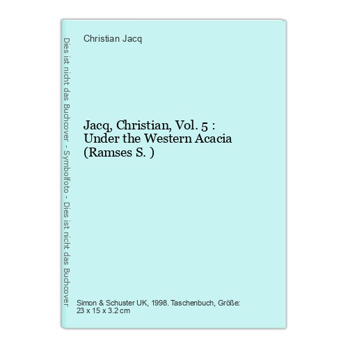 Jacq christian vol under - jacq,, christian,