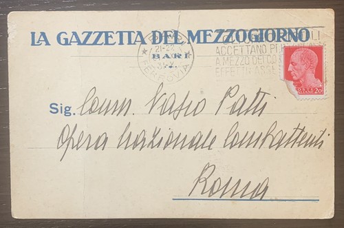 Rara cartolina gazzetta del - rara, la