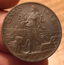 Coin 5 Centesimi 1918 Prora