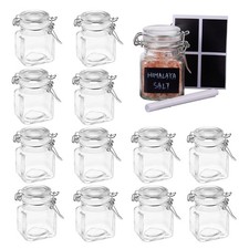 24 Mini Barattoli di Vetro con