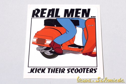 Adesivo vespa veri uomini - "veri,
