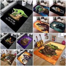 Tappeto antiscivolo per camera da letto soggiorno Baby Yoda tappeto zerbino casa tappetini *regalo
