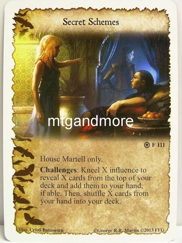 Game thrones lcg - a, 1x