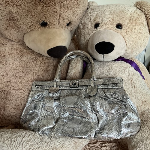 Zagliani python borsa grande - python,