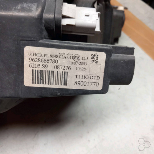 Proiettore peugeot 206 1 - dx.,
