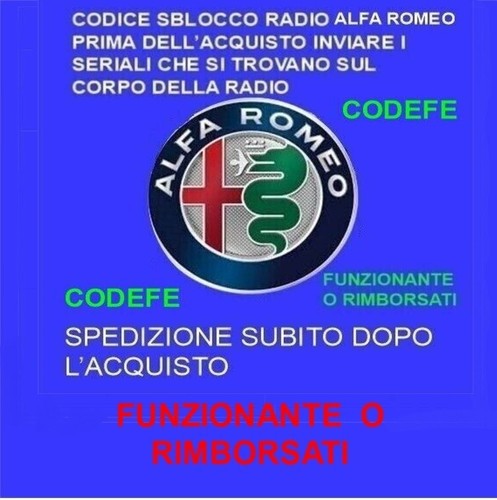 Codice sblocco radio - sblocco,