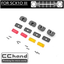 Accessori lampada luci laterali in plastica per 1/10 RC Crawler SCX10 III modello auto