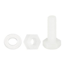 Hex screws and nuts M4x12mm