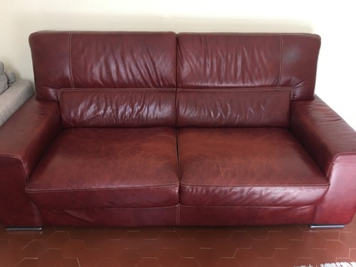 Divano pelle posti - pelle, 3