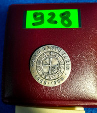 928- MONETA CENTENARIO BANCA POPOLARE DI SASSARI ARGENTO 800 RARA