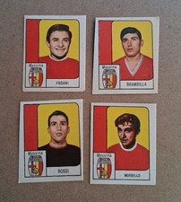LOTTO 4 FIGURINE CALCIATORI NANNINA PICCOLE ANNI '60 MESSINA (PAGANI,ROSSI...)