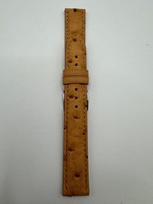 Pregiato cinturino Struzzo Sabbia 17/16mm Made in Italy anche x Jaeger Reverso