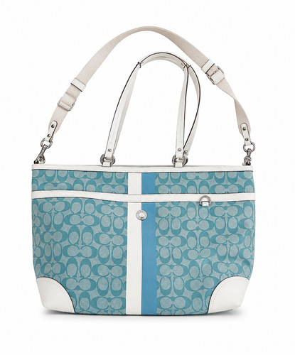 Borsa coach blu con - borsa,