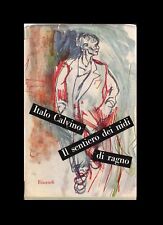 Il Sentiero dei Nidi di Ragno Terza Edizione Einaudi 1954 Libro Italo Calvino